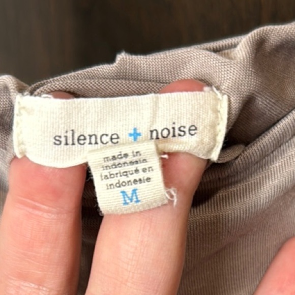 Silence + Noise Tan Camisole with Spaghetti Straps and Relaxed Fit modal fabric - Picture 3 of 4